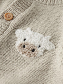 NAME IT Strik Cardigan Lional Peyote Melange